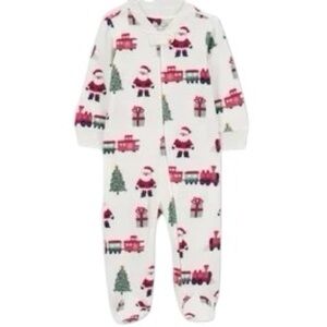 Carter’s Just One You Fleece Christmas Footed Sleepers w/ 2 Way Zip
